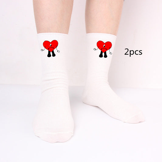 Calcetines Largos Bad Rabbit de Algodón Tejido para Hombre y Mujer - Image 2