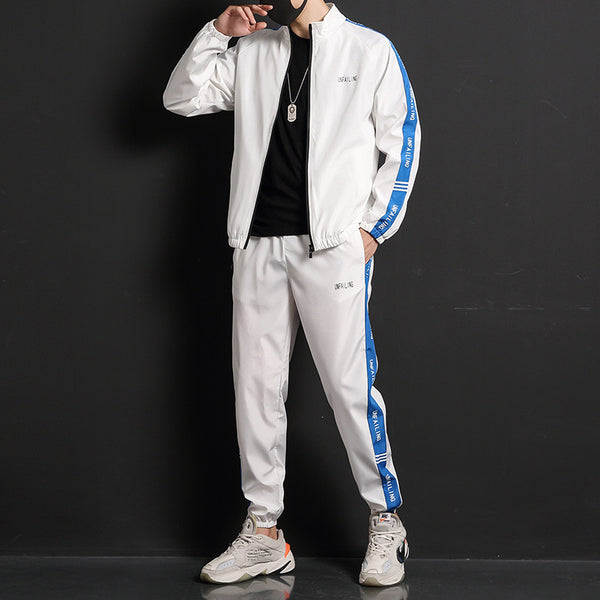 Conjunto Deportivo Casual de Dos Piezas con Manga Larga para Hombre