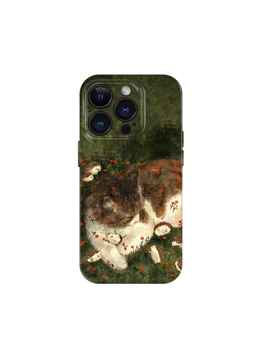Funda Protectora para Celular con Diseño Gato y Erizo - Resistente a Caídas - Image 2