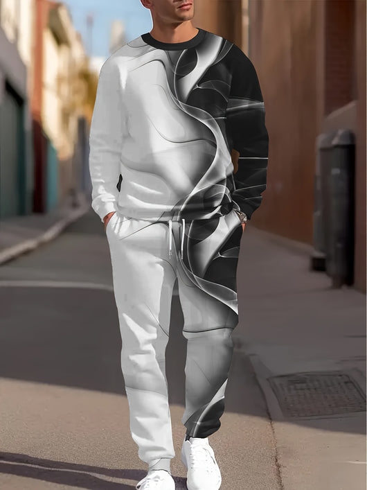 Traje Deportivo Casual para Hombre con Estampado Minimalista - Image 10