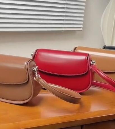 Bolso Bandolera de Cuero Genuino - Estilo Silla de Montar - Image 12