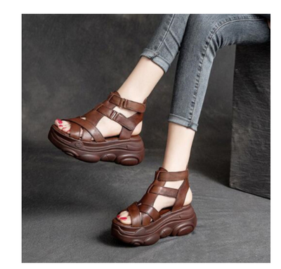 Sandalias Romanas Retro de Tacón Alto - Colección Verano - Image 13