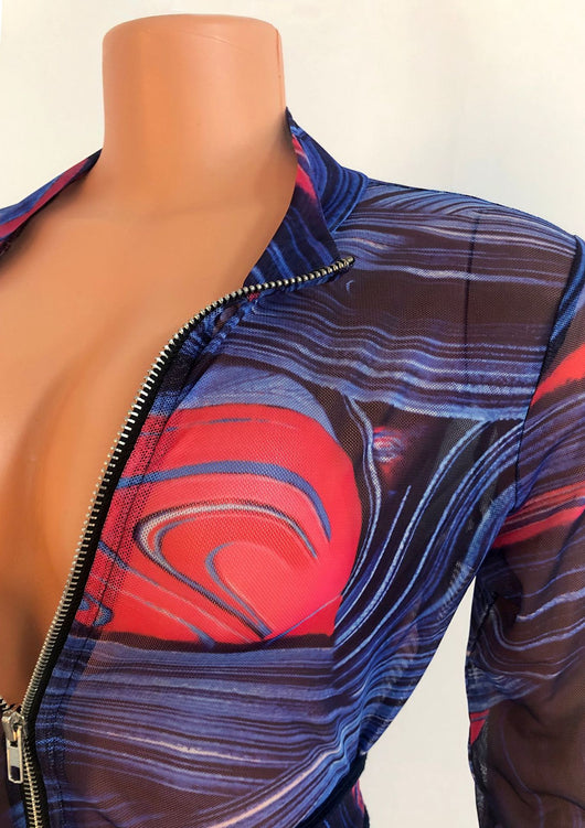 Jumpsuit Transparente de Manga Larga para Discoteca - Image 22