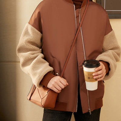 Chaqueta Acolchada Suelta Estilo Béisbol para Invierno - Image 8