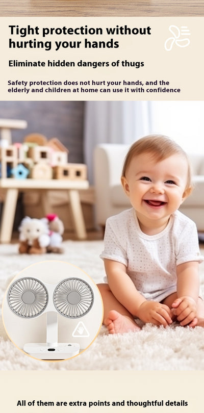 Ventilador Dual de Alto Rendimiento Portátil - Image 9