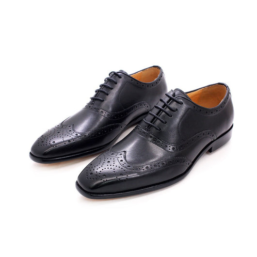Zapatos de Cuero Estilo Inglés Brogue para Hombre - Image 5