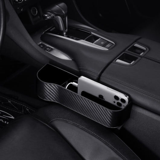 Organizador de Asiento Auto - Caja de Almacenamiento PU para Espacios Laterales - Image 2