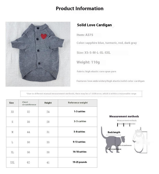 Suéter Cálido para Perros y Gatos - Cardigan Tejido para Mascotas Pequeñas y Medianas - Image 12