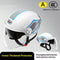 White Dual Visor Helmet 3C