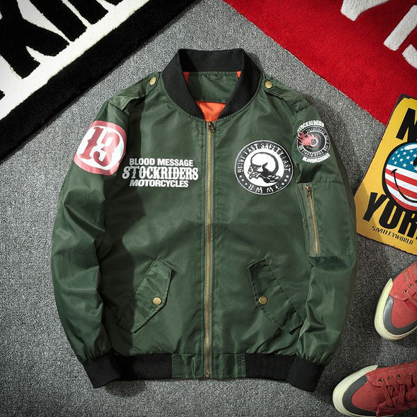 Traje de Vuelo Hombre Cuello Mao Suelto y Casual