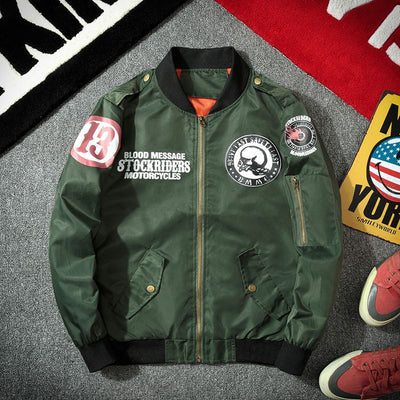 Traje de Vuelo Hombre Cuello Mao Suelto y Casual