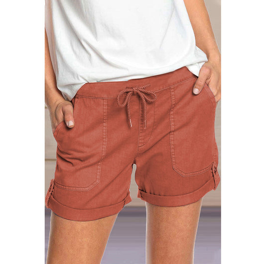 Shorts Casuales de Verano con Cordones y Corte Recto - Image 14
