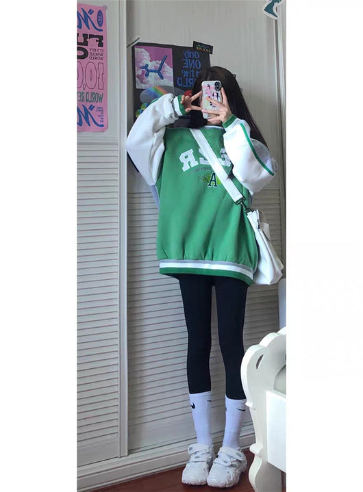 Sudadera Mujer Oversize Felpa Gruesa Estilo Casual Cómodo - Image 10