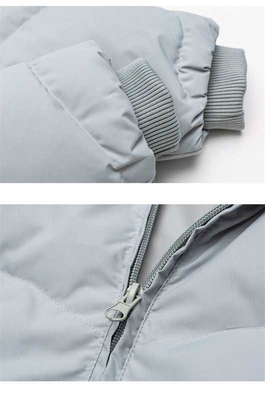 Chaqueta Acolchada Minimalista de Plumón Japonesa - Image 11