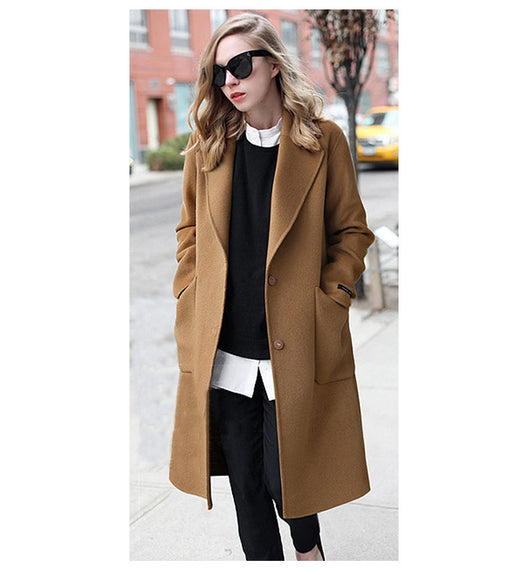 Abrigo Reversible de Lana para Mujer Otoño e Invierno - Image 14