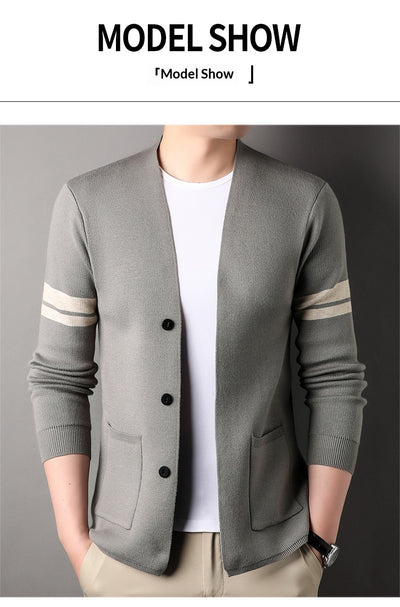 Suéter Versátil de Punto Liso para Hombre - Oficina y Casual - Image 9