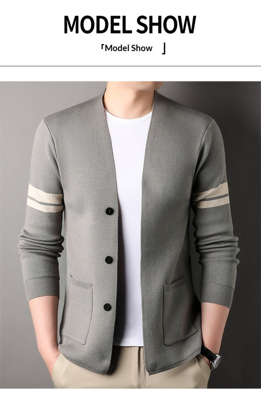 Suéter Versátil de Punto Liso para Hombre - Oficina y Casual - Image 9