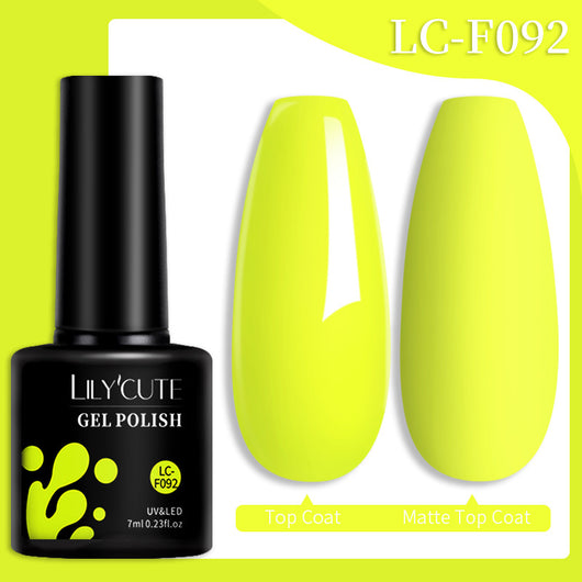 Set de Pegamento para Uñas con Brillo de Color Sólido - Image 28