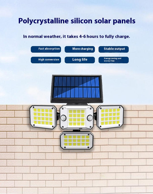 Lámpara Solar de Jardín con Sensor de Movimiento y Ángulo Ajustable - Image 19
