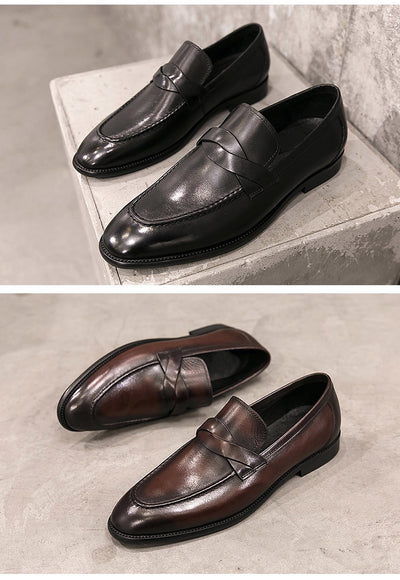 Zapatos de Cuero Británico sin Cordones - Comodidad Casual - Image 23
