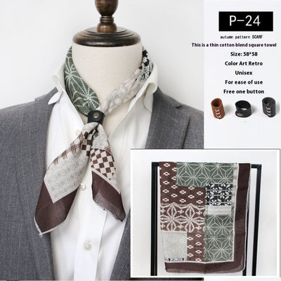 Bufanda de Seda Fina para Hombre - Accesorio Versátil Youth - Image 25