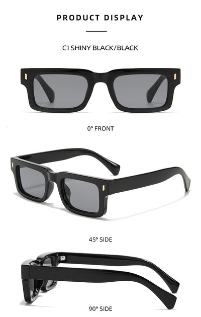 Gafas de Sol Retro Rectangulares Vintage para Hombre - Image 18