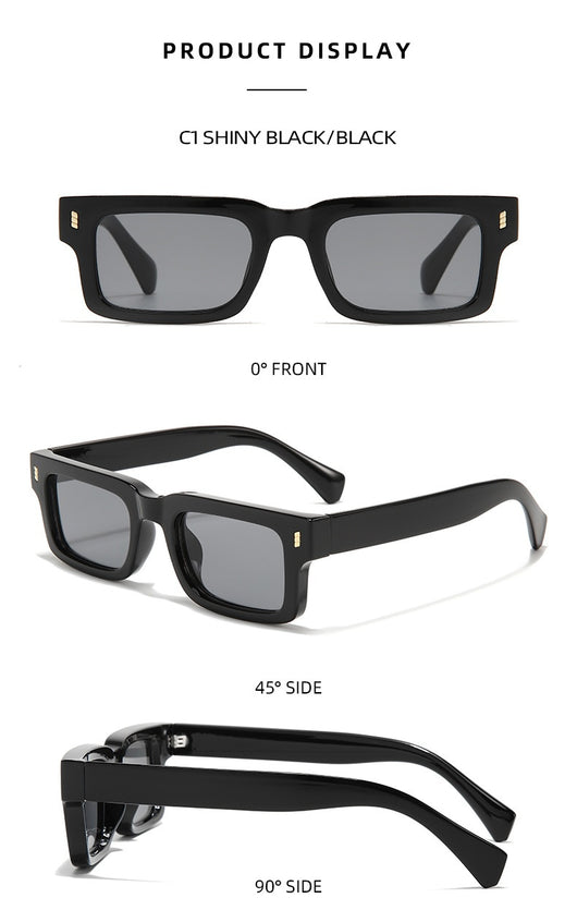 Gafas de Sol Retro Rectangulares Vintage para Hombre - Image 18