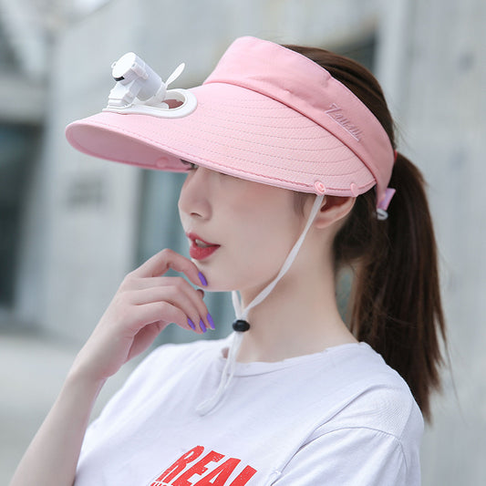 Sombrero para el Sol con Protección UV y Ventilador Integrado