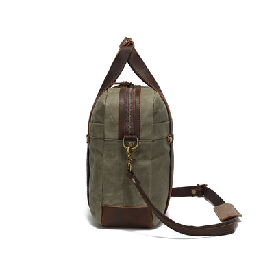 Maletín Vintage de Lona Encerada para Hombre - Image 3