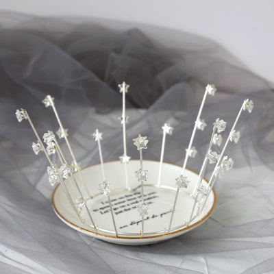 Corona de Novia Artesanal con Estrellas para Boda - Image 10