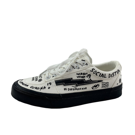 Zapatillas de Lona Blancas Estilo Japonés para Mujer - Primavera - Image 2