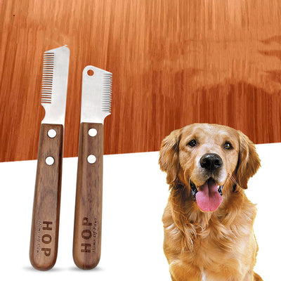 Peine Deslanador Profesional con Mango de Madera para Perros Terrier - Image 12
