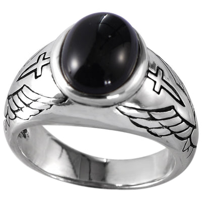 Anillo de Plata Tailandesa con Ágata Negra Vintage - Image 10