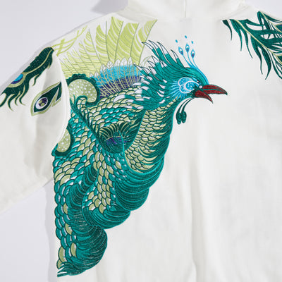 Sudadera con Capucha Pavo Real Bordada - Estilo Industrial Pesado - Image 9