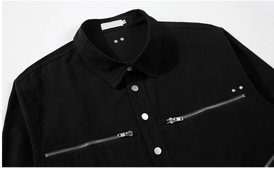Camisa Manga Larga Oversize con Cierre Grande - Estilo Trendy - Image 7