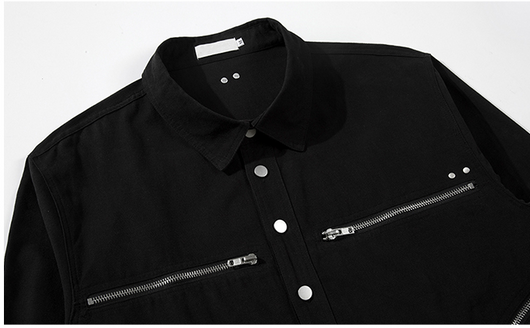 Camisa Manga Larga Oversize con Cierre Grande - Estilo Trendy - Image 7
