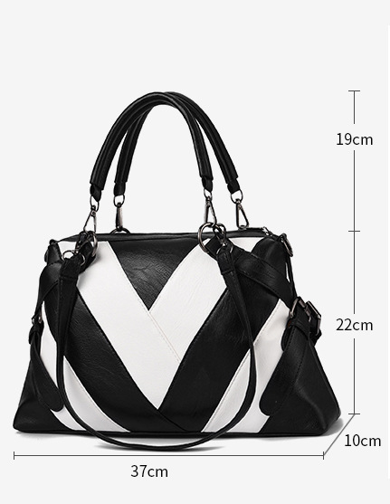 Bolso de Cuero Suave con Detalles de Color - Bolsa Shopper Grande para Mujer - Image 7