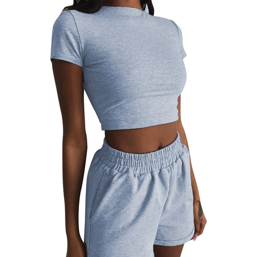 Conjunto de Moda Primavera Mujer: Blusa Corta y Short Talle Alto - Image 4