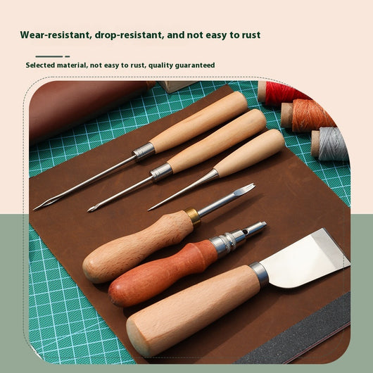 Kit Profesional de Herramientas de Cuero para Costura DIY - Image 3