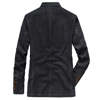 Chaqueta Denim Slim Fit Ejecutiva para Primavera y Otoño - Image 8