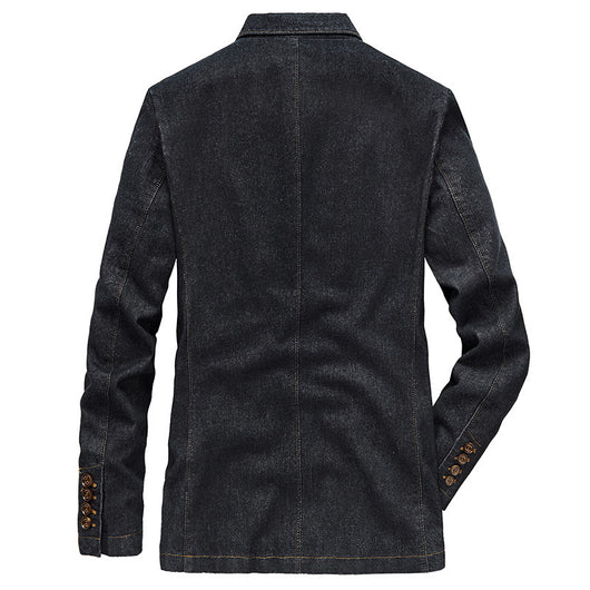 Chaqueta Denim Slim Fit Ejecutiva para Primavera y Otoño - Image 8