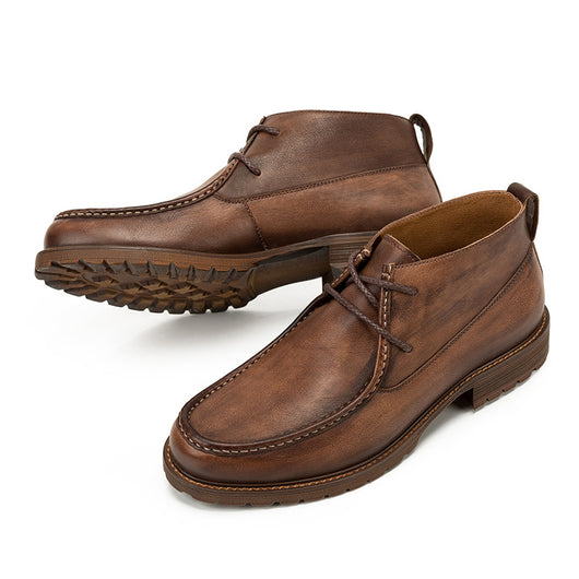 Botas Altas de Cuero Genuino - Estilo Casual y Versátil - Image 6
