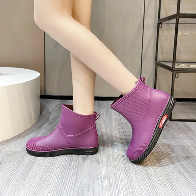 Botas Impermeables Cortas para Mujer - Estilo Moderno y Funcional - Image 21