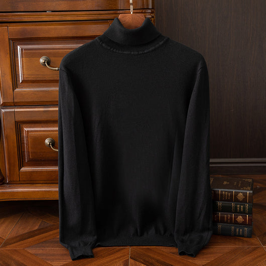 Suéter Cuello Alto para Hombre Otoño Invierno - Abrigo Interior Versátil - Image 8