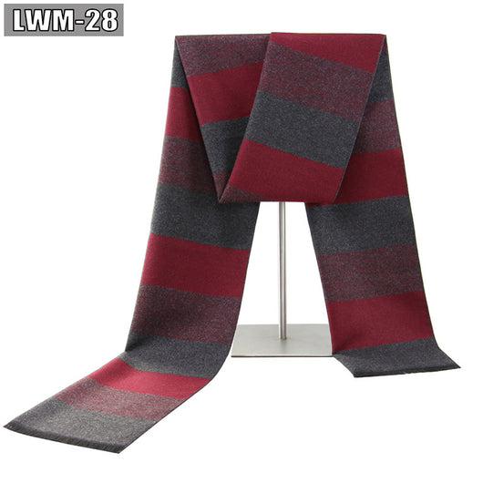 Bufanda de Cachemira Cuadros Hombre Estilo Europeo para Otoño e Invierno - Image 32