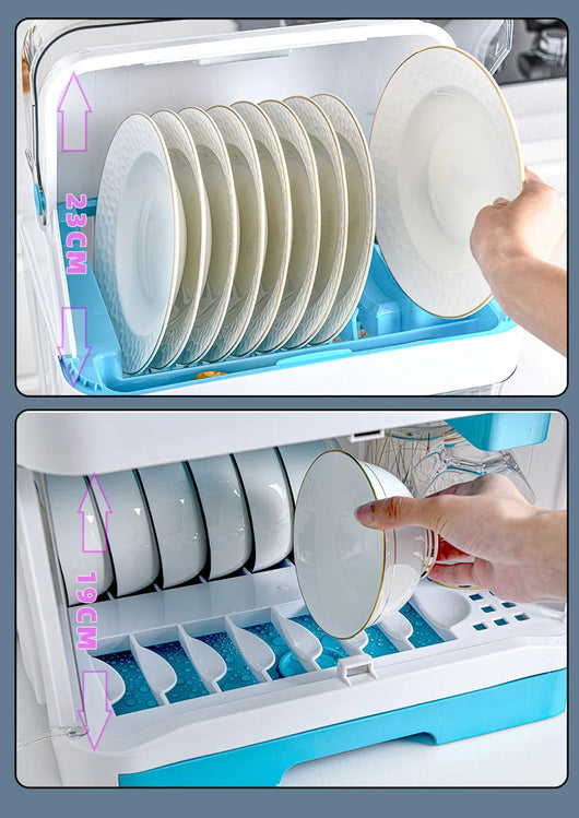 Desinfectador UV de Doble Capa para Cocina - Organizador de Vajilla - Image 9