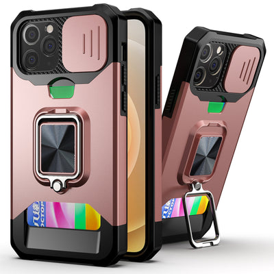 Funda Protectora con Soporte Magnético y Anillo para Tarjeta - Image 3