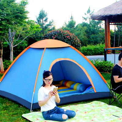 Tienda de Campaña Automática Familiar con Doble Puerta para Camping