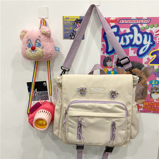 Bolsa Dual Versión Coreana Tendencia Ins Colores Vibrantes