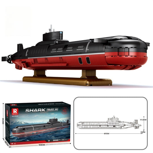 Submarino Typhoon Militar - Bloques de Construcción Educativos - Image 6